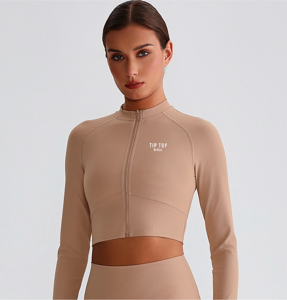Khaki Ribbed Longsleeve