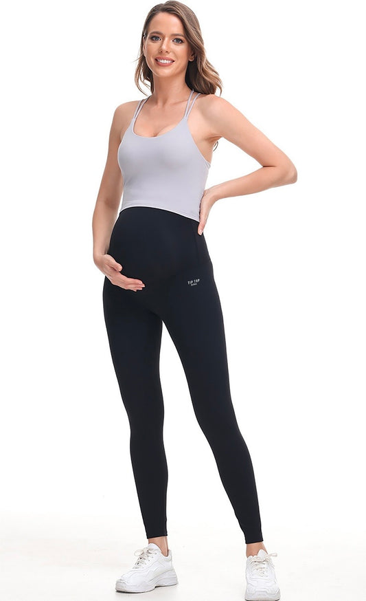 Black High Waist Maternity leggings