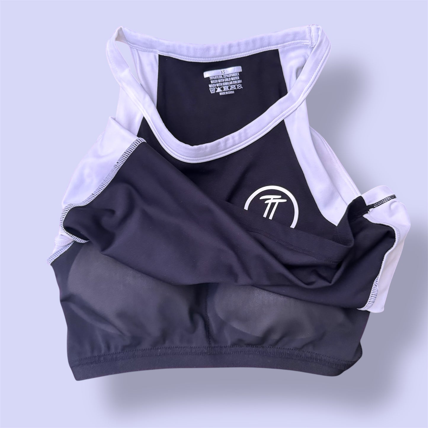 Colour Blocking Padded Sports top